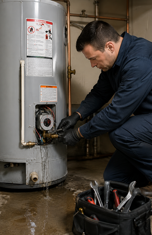 Emergency water heater repair The Woodlands