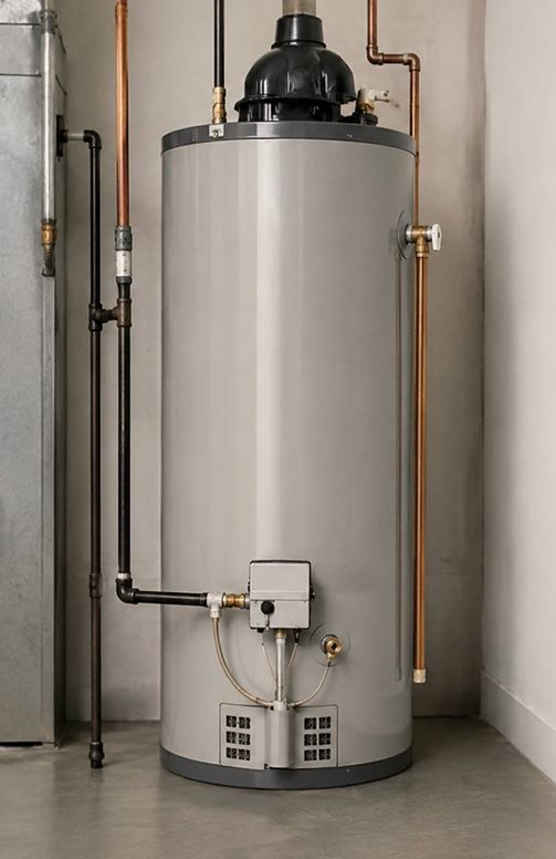 Gas water heater inspection