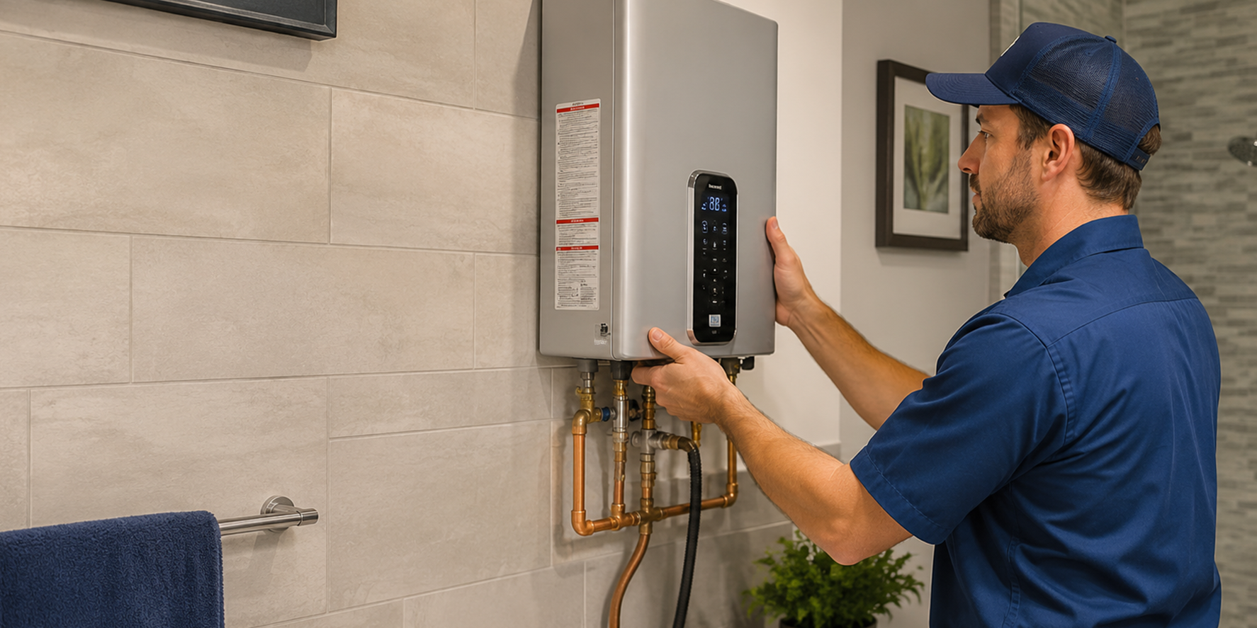 Tankless water heater installer