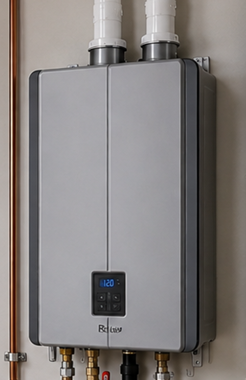 Professional tools used for water heater installation